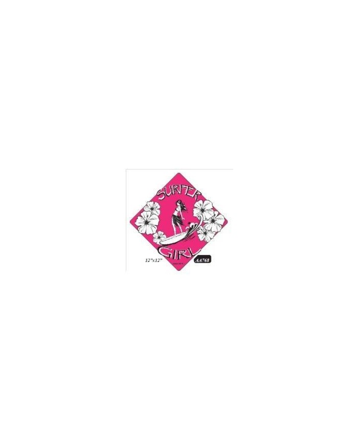 PLAQUES METAL SURFPISTOL Surfer Girl pink PLAQUES METAL SURFPISTOL Surfer Girl pink