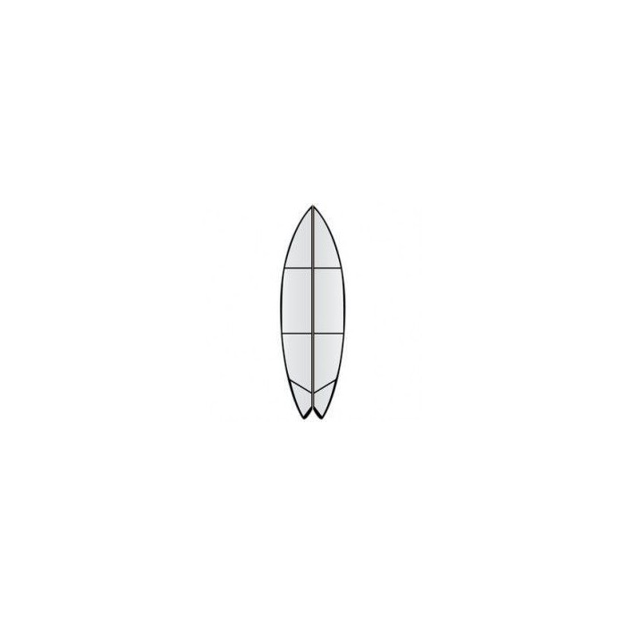 Versa traction grip transparent  Shortboard fish
