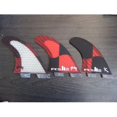 FCS II MB thruster PC Carbone Large Rocket Red retail fins