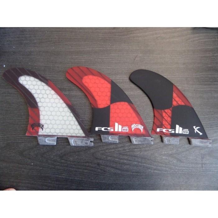 FCS II MB thruster PC Carbone Large Rocket Red retail fins
