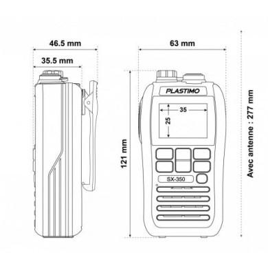 Plastimo VHF SX-350 étanche et compacte