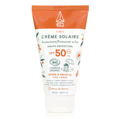 EQ Crème Solaire Bébé 50SPF BIO Cosmos