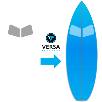 Versa traction grip transparent Short board extension