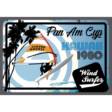 Plaque Metal Pan Am