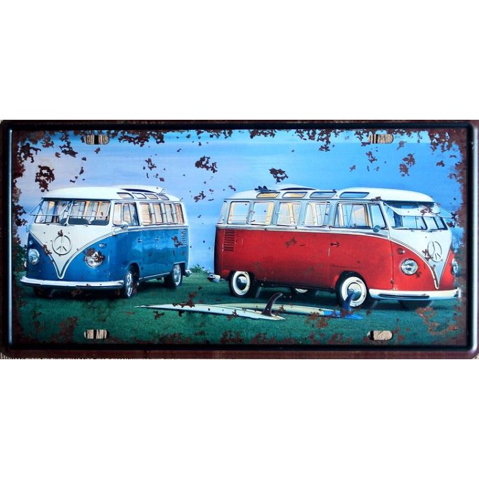 Plaque Metal Split Camper