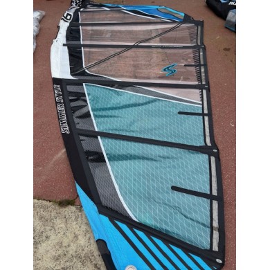 Voile De Planche à Voile Simmer Blacktip 5,0m2 – Bleu Essence – Modèle 2022/23 Neuve